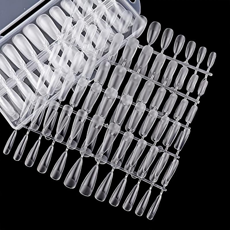 240 pcs Matte Medium Almond Acrylic Press On Nails Set