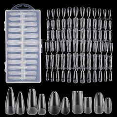 240 pcs Matte Medium Almond Acrylic Press On Nails Set