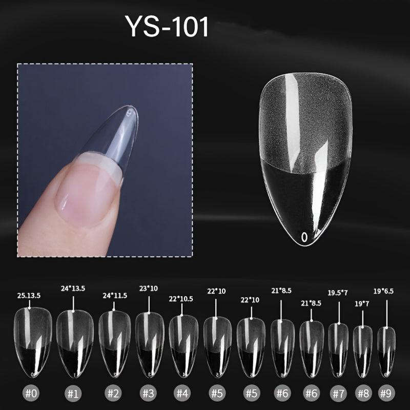 240 pcs Matte Medium Almond Acrylic Press On Nails Set
