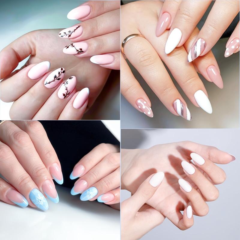 240 pcs Soft Gel Almond Nail Tips for Extensions
