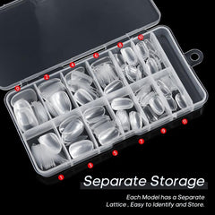 240 pcs Soft Gel Almond Nail Tips for Extensions