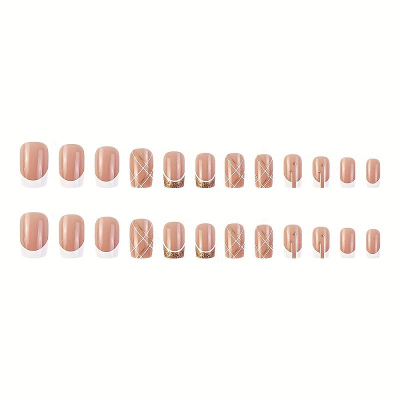 Y2K Style Ballerina Press On Nails Acrylic False Full Coverage