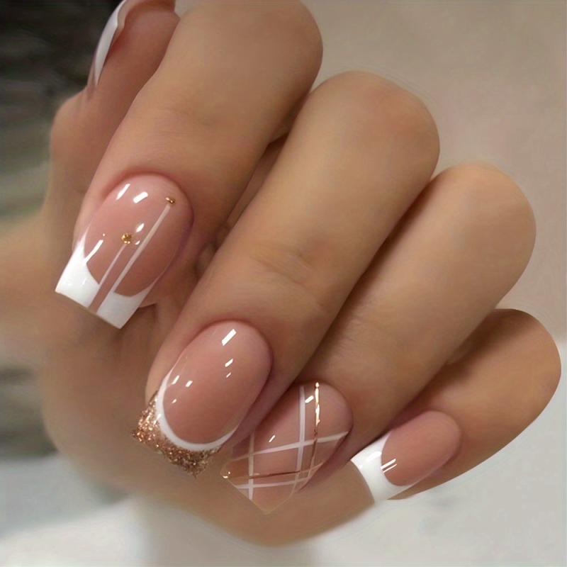 Y2K Style Ballerina Press On Nails Acrylic False Full Coverage