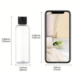 5pcs 3 4Oz Travel Bottles Flip Cap Empty Transparent Dispenser Container