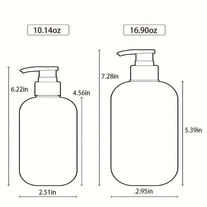 Refillable Pump Bottles for Lotions Liquid Soap and Cream 300ML 500ML