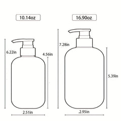 Refillable Pump Bottles for Lotions Liquid Soap and Cream 300ML 500ML