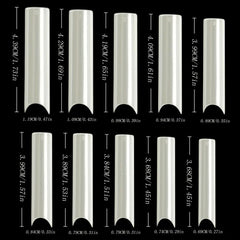 100 pcs Clear Square French False Nail Tips Professional Tips for Stylish Nails