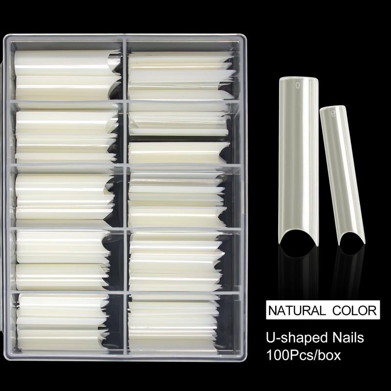 100 pcs Clear Square French False Nail Tips Professional Tips for Stylish Nails