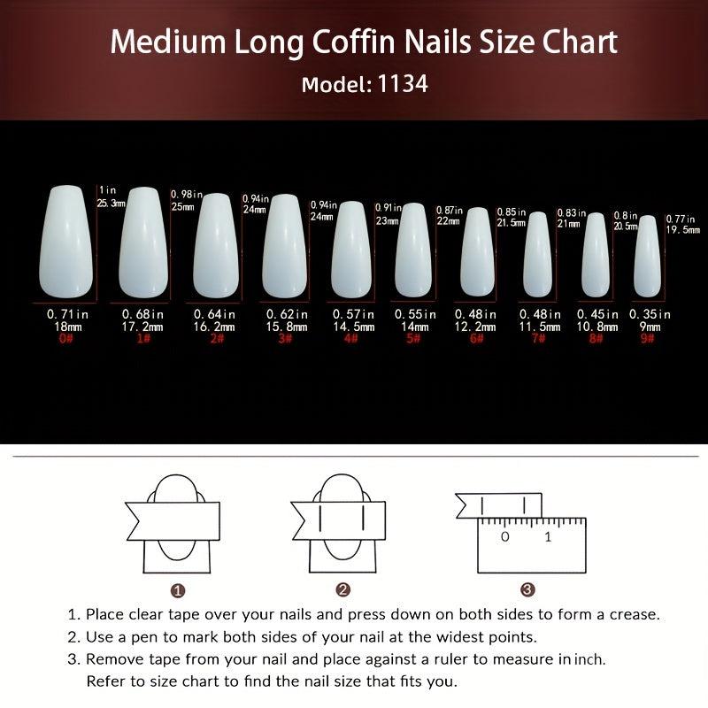 24 pcs Golden Glitter Coffin Press On Nails with Rhinestones and Plaid