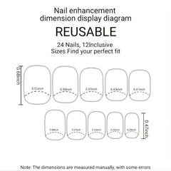 Glittering Press On Nails Full Cover Acrylic Nails