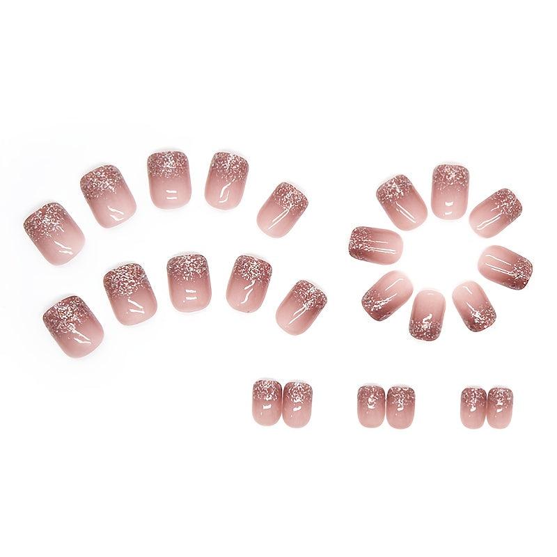 Glittering Press On Nails Full Cover Acrylic Nails