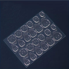 24 pcs Glossy Press On Nails with 3D Rhinestones - Easy to Apply and Remove