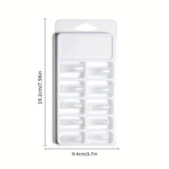 Poly Extension Gel Nail Forms 100pcs Clear Extension Tips Set Acrylic False Nail