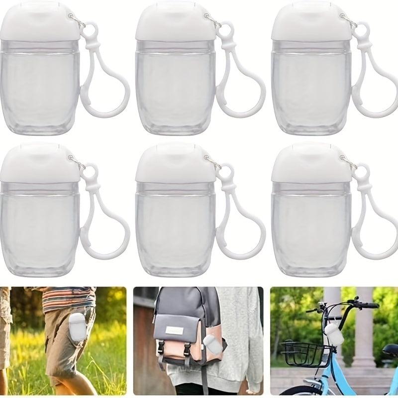 Clear Empty Bottle Hand Sanitizer Travel Holder Keychain