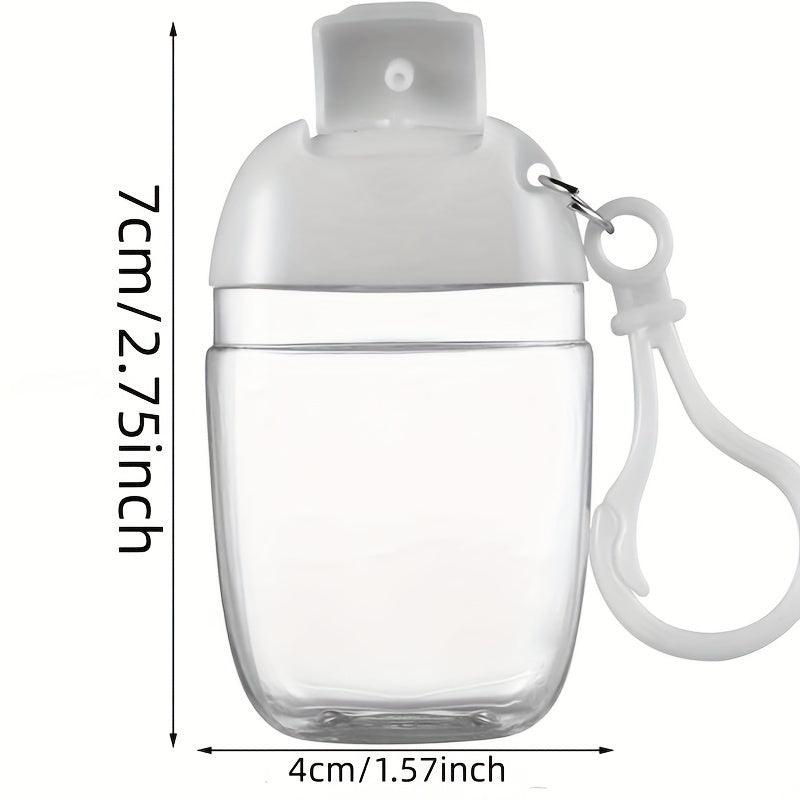 Clear Empty Bottle Hand Sanitizer Travel Holder Keychain