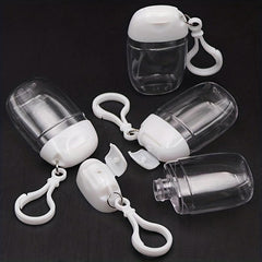 Clear Empty Bottle Hand Sanitizer Travel Holder Keychain