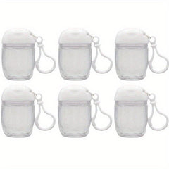 Clear Empty Bottle Hand Sanitizer Travel Holder Keychain