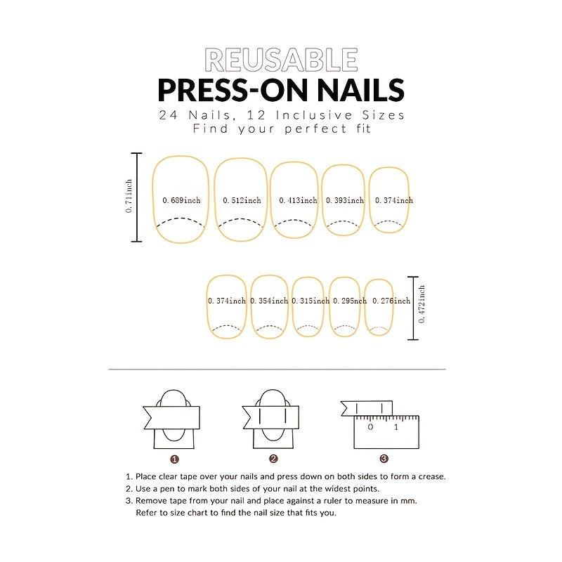 Y2K Ballerina False Nails Set Pink Glitter Art Tips