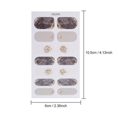3D Flower Nail Strips Self Adhesive Nail Art Decal