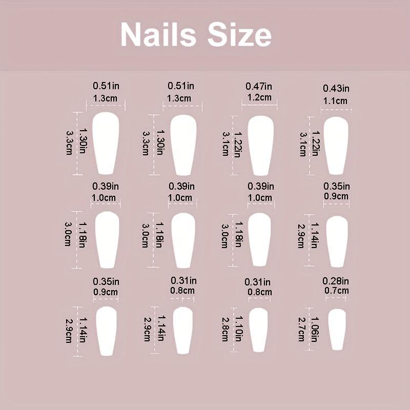 24pcs Halloween Joker Ghost Nails Long Coffin False Nails