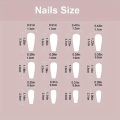 24pcs Halloween Joker Ghost Nails Long Coffin False Nails