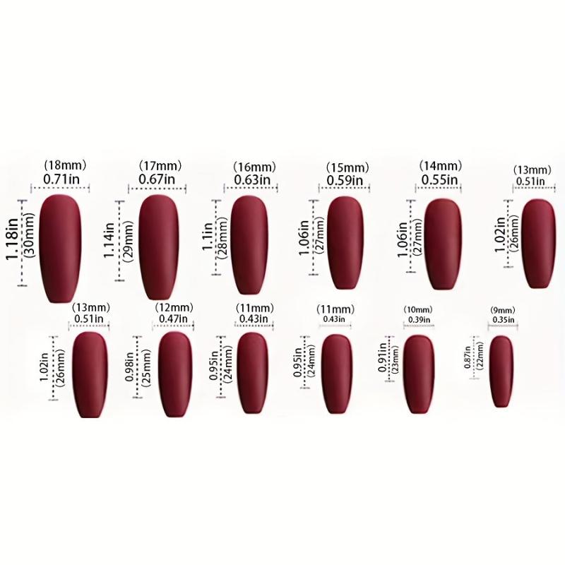 24 pcs Purple Jade Press On Nails Full Cover Ballerina Manicure