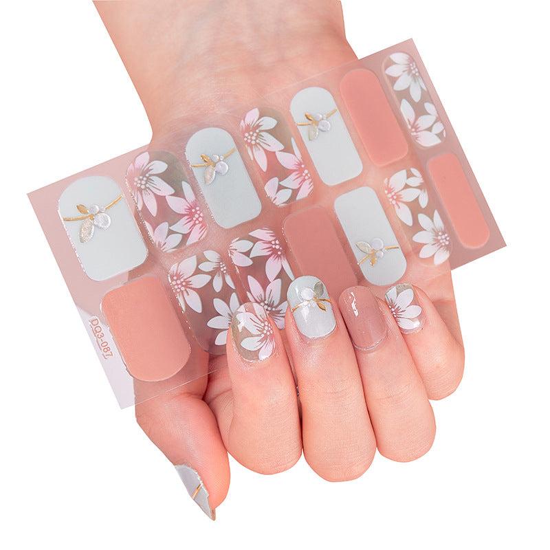 3D Laser Nail Strips Holographic Full Wraps Nail Sticker