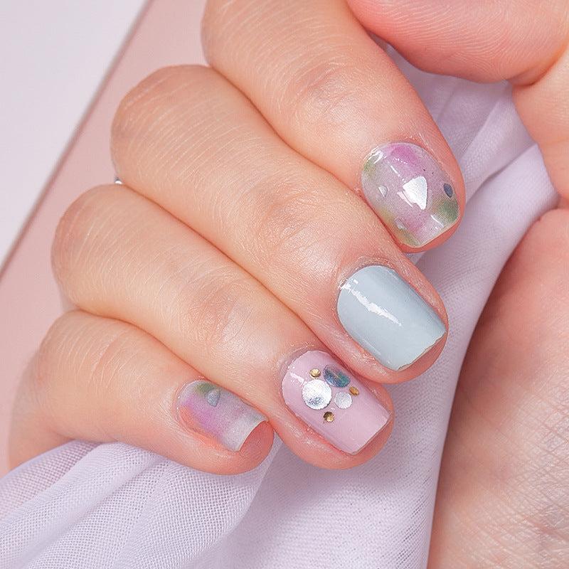 3D Laser Nail Strips Holographic Full Wraps Nail Sticker