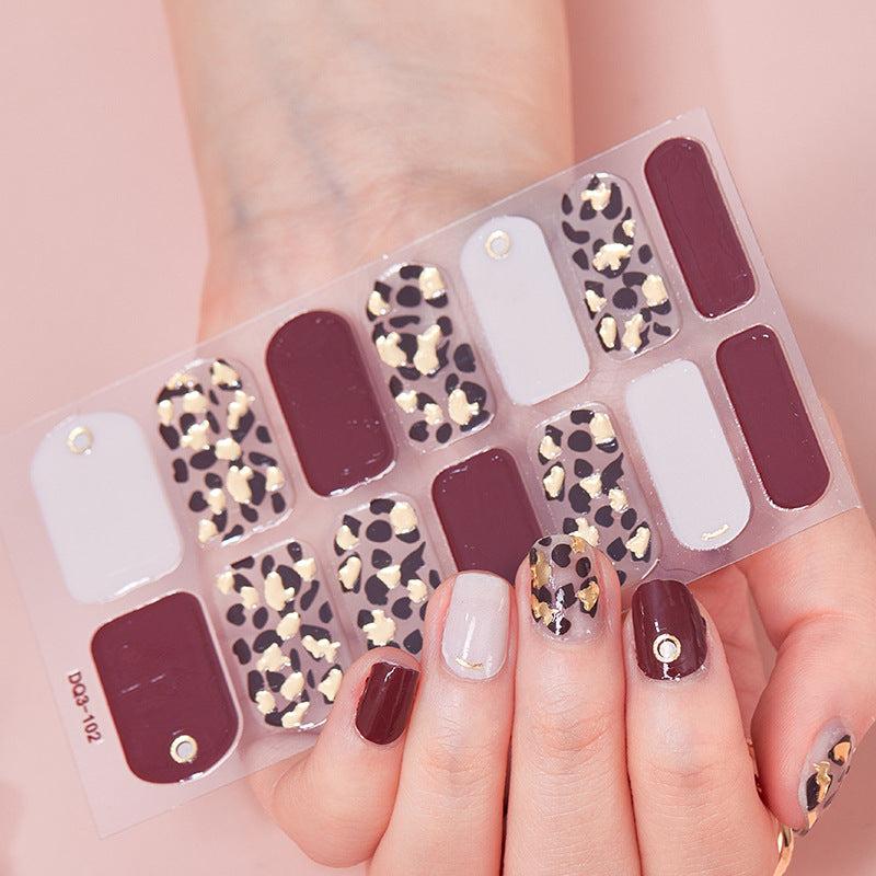 3D Laser Nail Strips Holographic Full Wraps Nail Sticker