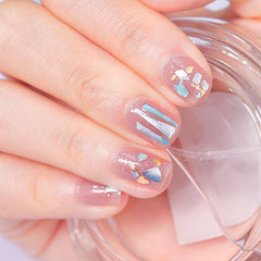 3D Laser Nail Strips Holographic Full Wraps Nail Sticker