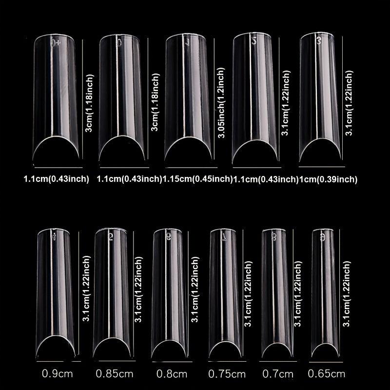 550Pcs XL Square False Nails Tips Half Cover Acrylic Artificial Tip Manicure