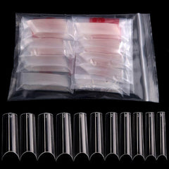 550Pcs XL Square False Nails Tips Half Cover Acrylic Artificial Tip Manicure