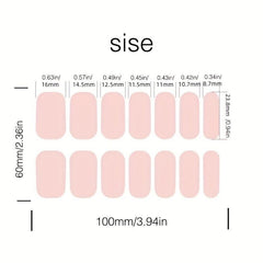 Waterproof Rainbow Nail Strips for Women Full Wraps Nail Polish Sticker