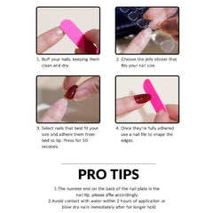 24pcs Nude Acrylic False Rhinestone Nails Long Lasting