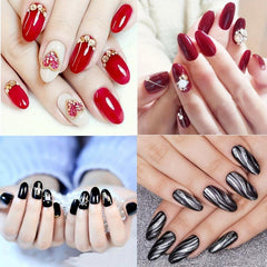 120pcs Oval Shaped False Nail Tips for Nail Extension