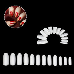 120pcs Oval Shaped False Nail Tips for Nail Extension