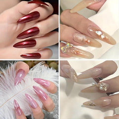 120pcs Long Stiletto Gel Nail Tips for Nail Extension