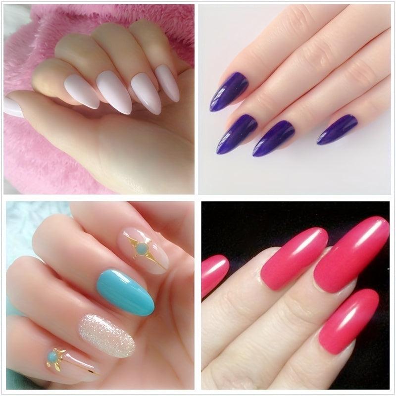 100PCS Nail Tips Natural French False Nails Acrylic Uv Gel Nail Art