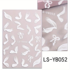 French Line Nail Sticker DIY Nail Art Self Adhesive Decal Golden Silver Glitter