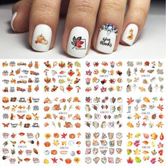 Maple Leaves Nail Stickers Water Transfer Decals