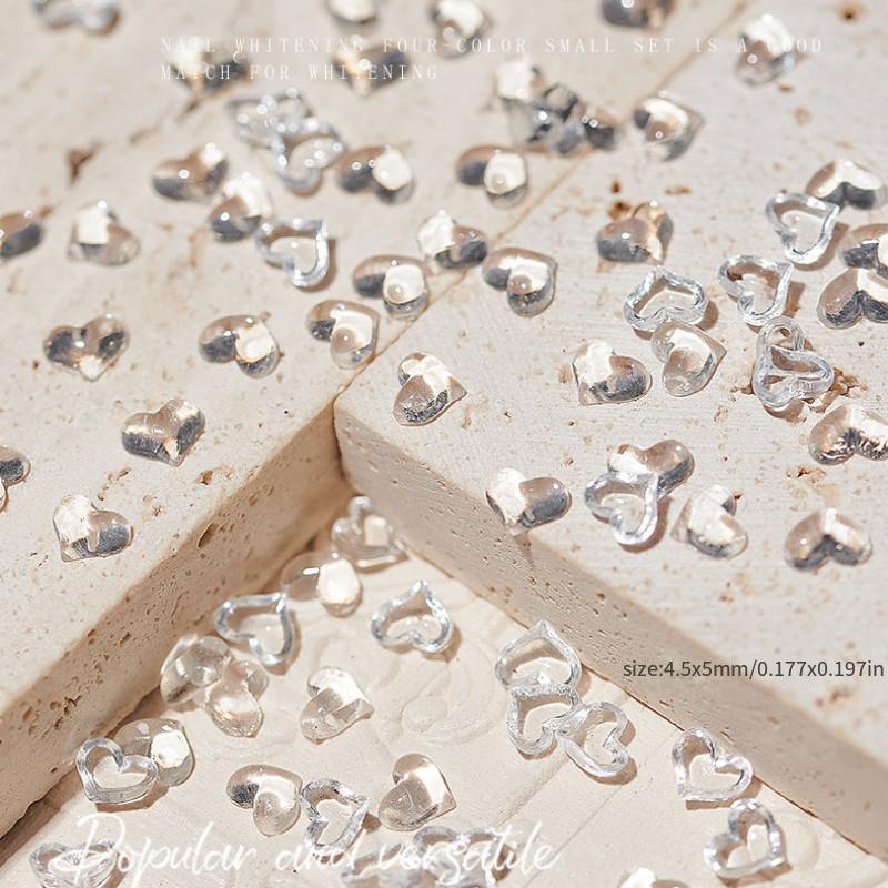 100pcs Heart Nail Art Decorations
