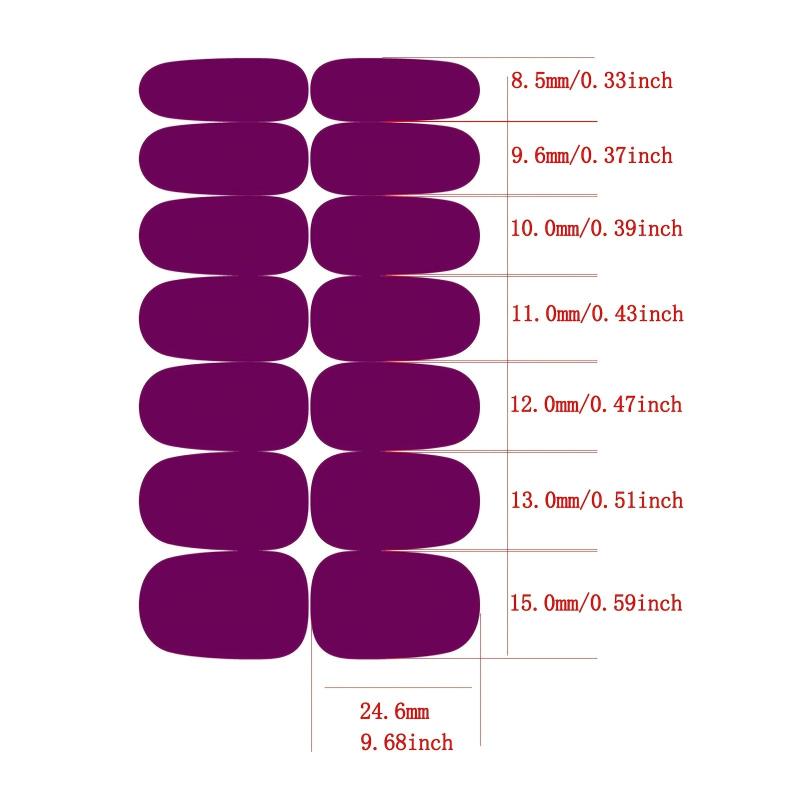 Full Wrap Nail Polish Stickers Self Adhesive Nail Art Decal Strips Kit