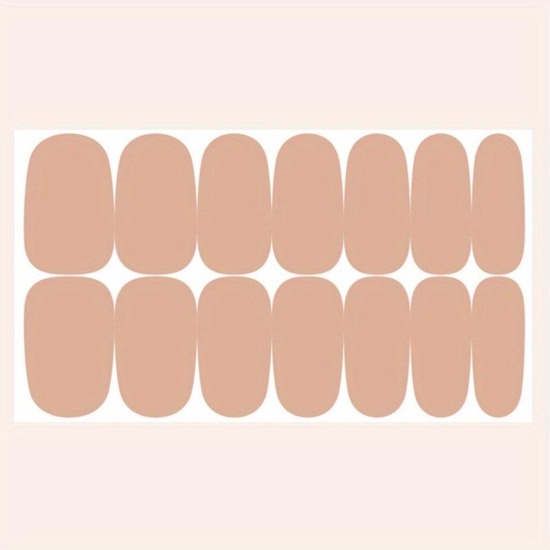 Full Wrap Nail Polish Stickers Self Adhesive Nail Art Decal Strips Kit
