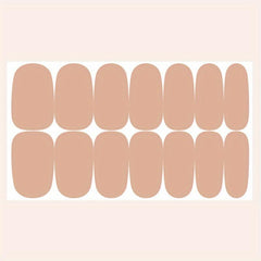 Full Wrap Nail Polish Stickers Self Adhesive Nail Art Decal Strips Kit