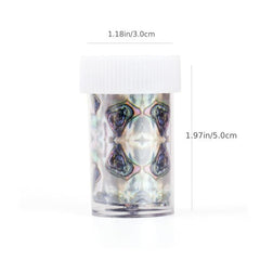 Marble Pattern Nail Art Transfer Foil Stickers Shell Patten Nail Sticker