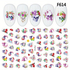 Halloween Self Adhesive Nail Art Stickers Decals