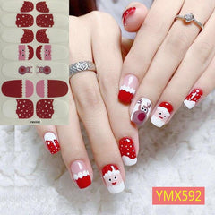 Christmas Series Self Adhesive Full Cover Nail Art Stickers 12 Choices