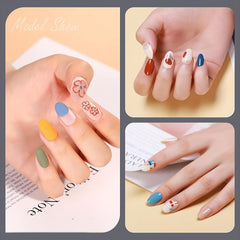 300PCS Soft Gel Nail Tips Full Cover Matte Almond Pre-shape Acrylic Nails