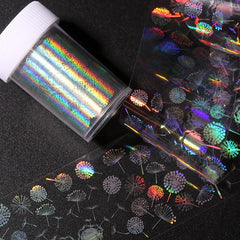 Colorful Dandelion Starry Sky Nail Sticker Decals