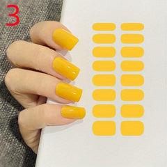 16 Nail Sticker Full Wrap Nail Polish Stickers Self Adhesive Gel Nail Strips